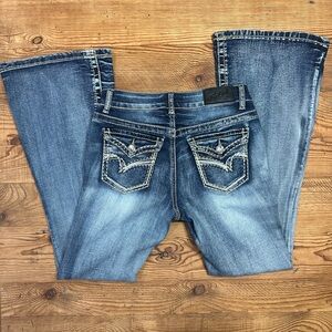 Trendy Leech Blue Flare Jeans